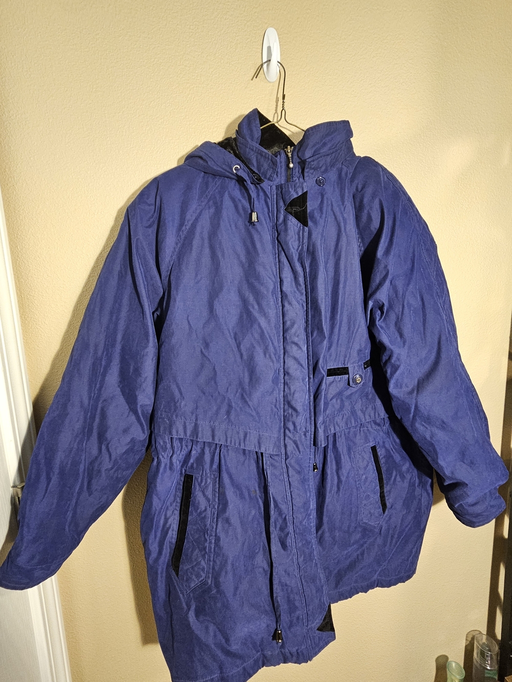Vintage OutbrookWomen's Blue Hooded Parka Jacket 90s
